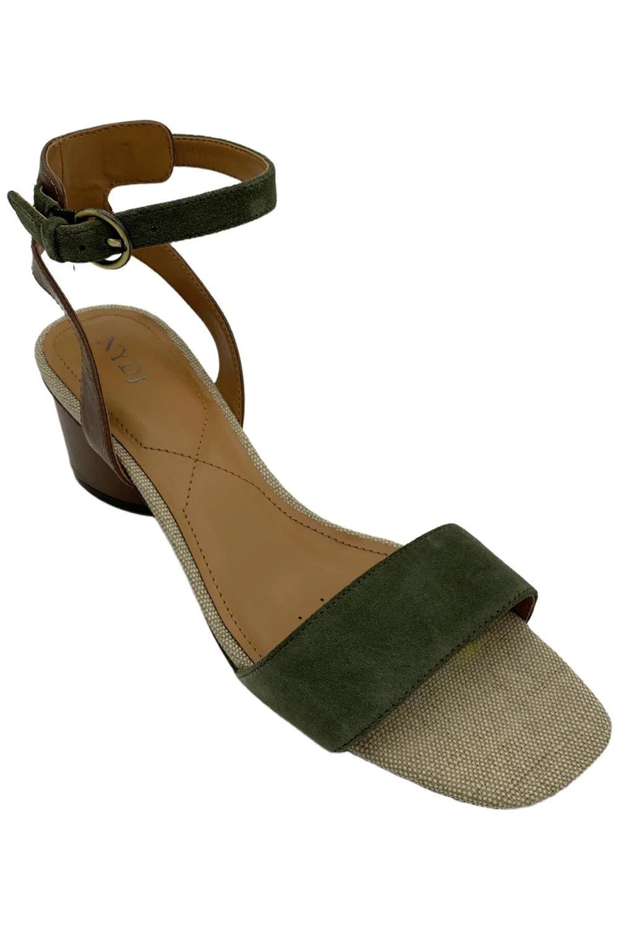 NYDJ Women's Georgia Heeled Sandal Moss - Medium